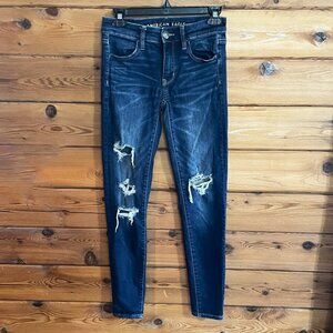 American Eagle Distressed Jeggings size 4